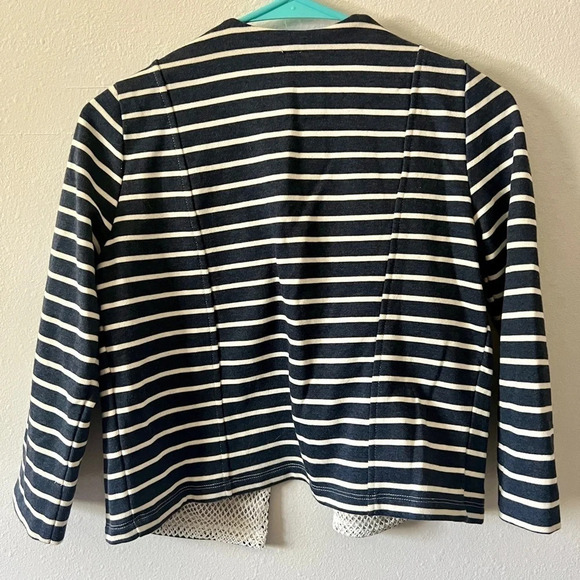 Hem & Thread Navy Striped Blazer - Small - Picture 3 of 5